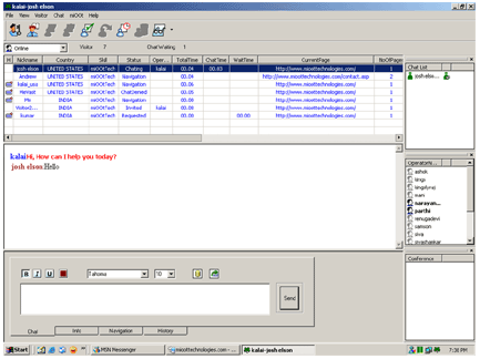 Live Chat Screenshot